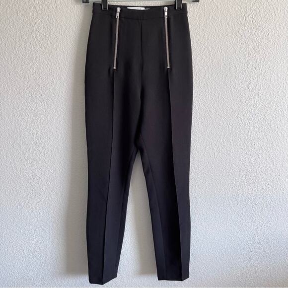 & Other Stories Black Pleated Double Zip Trousers - Picture 1 of 14